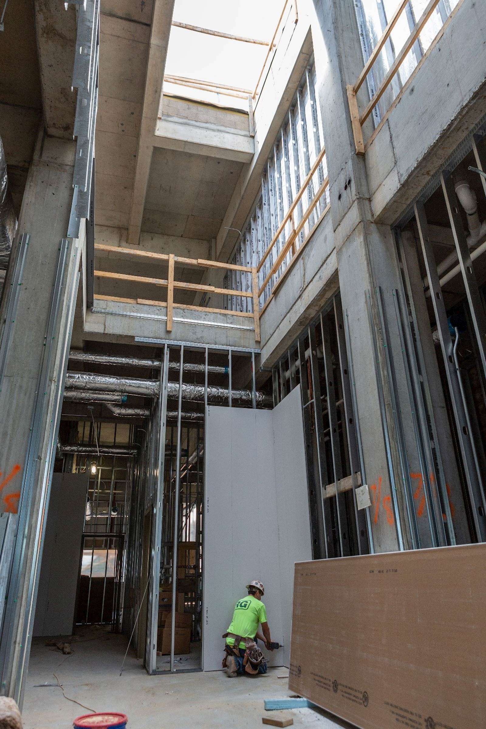 LRS Construction inside the Bridge